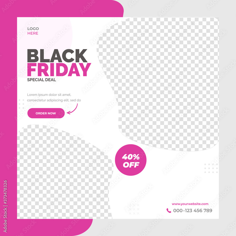 Black Friday social media post design