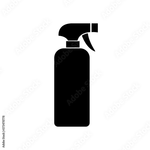 Spray bottle icon, logo isolated on white background