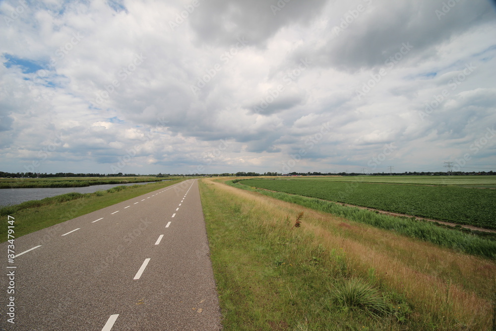 Rowing lane in the Eendragtspolder as water storage for Rotterdam. Rowing lane in the Eendragtspolder as water storage for Rotterdam.