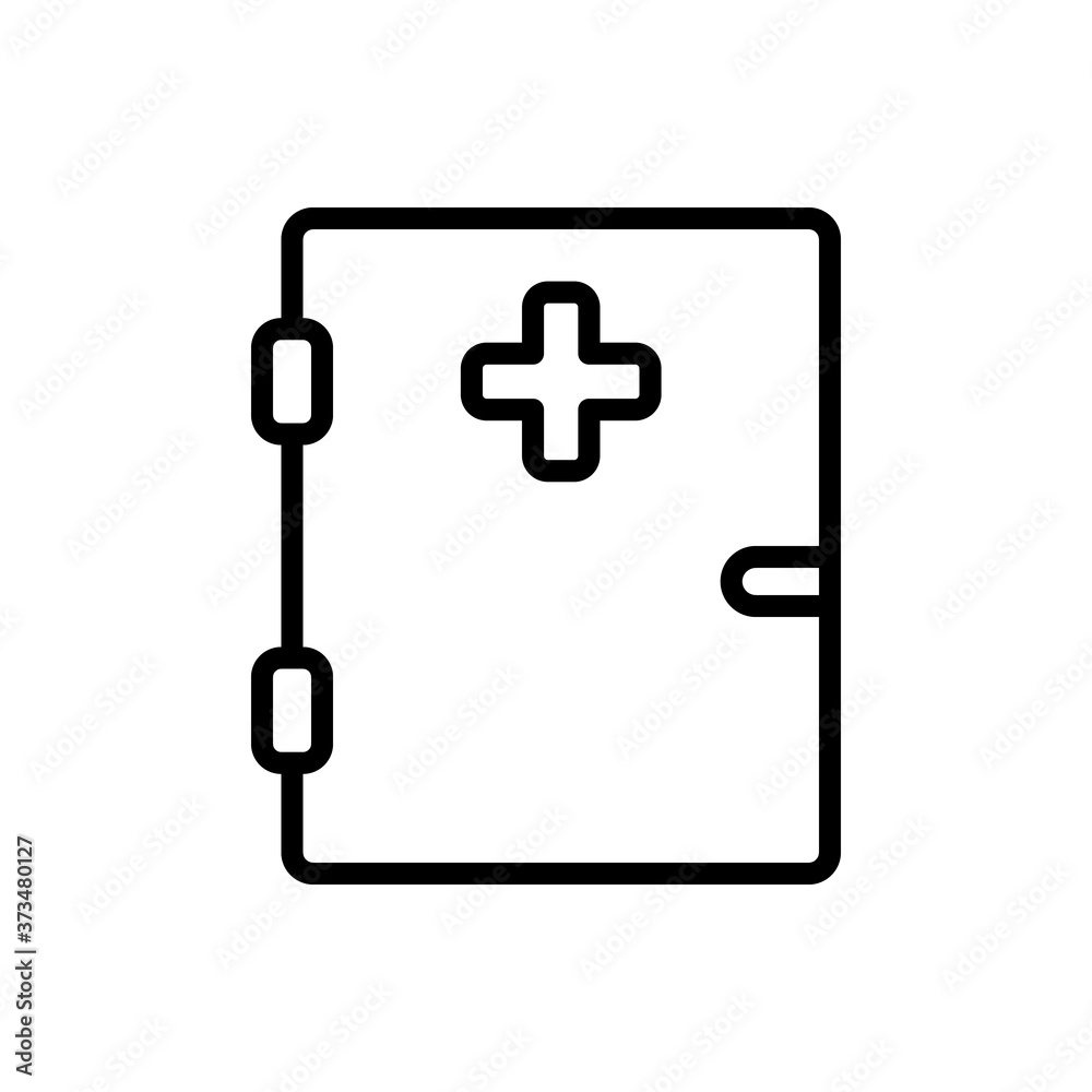 Medicine cabinet door icon. Simple line, outline vector elements of nursing home icons for ui and ux, website or mobile application Medicine cabinet door icon. Simple line, outline vector elements of nursing home icons for ui and ux, website or mobile application