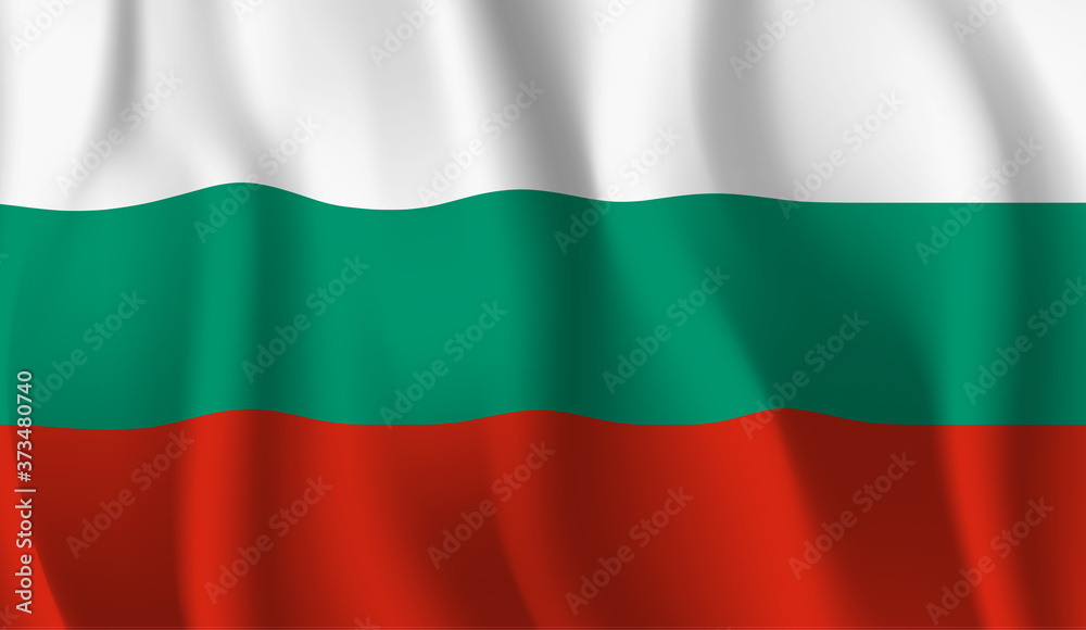 Waving flag of the Bulgaria. Waving Bulgaria flag