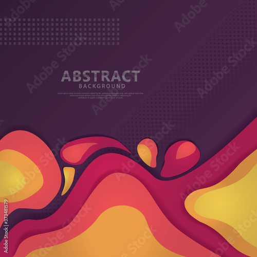 abstract background overlap layer for promotion square web banner on social media mobile apps