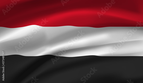 Waving flag of the Egypt. Waving Egypt flag