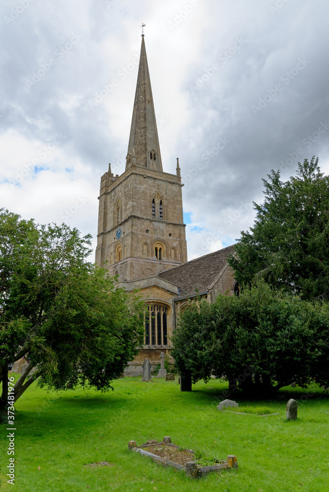 St John the Baptist Church in town of Burford - England St John the Baptist Church in town of Burford - England