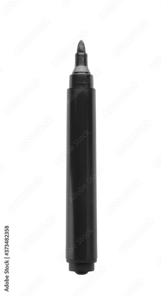 Bright color felt pen isolated on white. School stationery Bright color felt pen isolated on white. School stationery