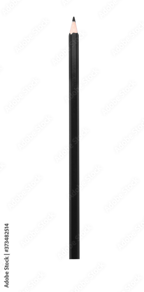 New wooden pencil isolated on white. School stationery New wooden pencil isolated on white. School stationery