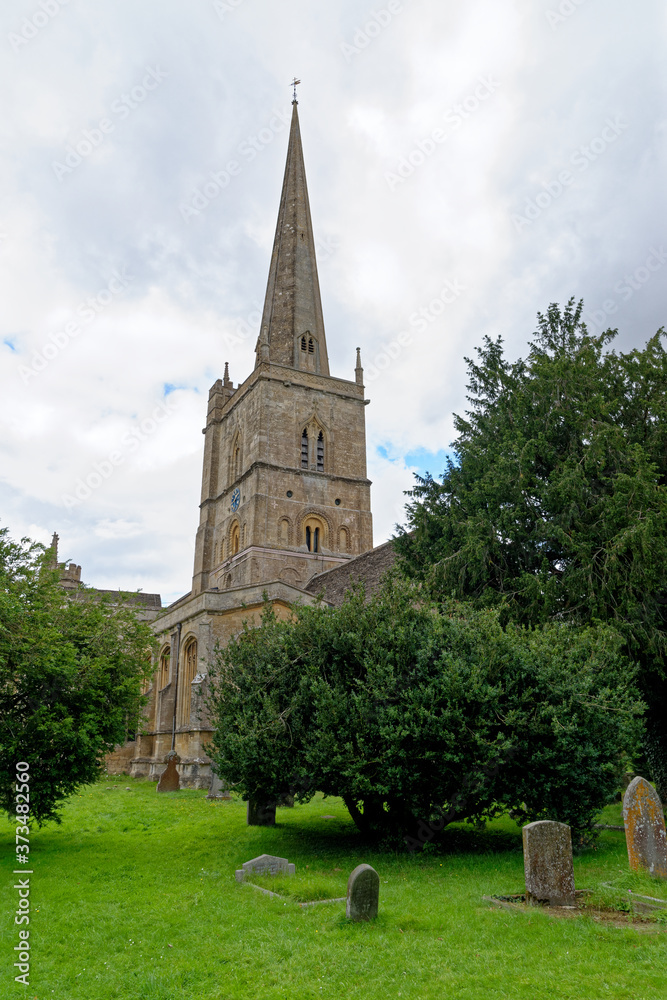 St John the Baptist Church in town of Burford - England