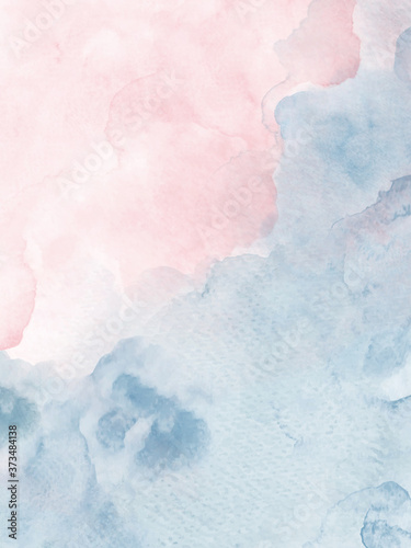 Abstract background design with pink and blue watercolor gradients