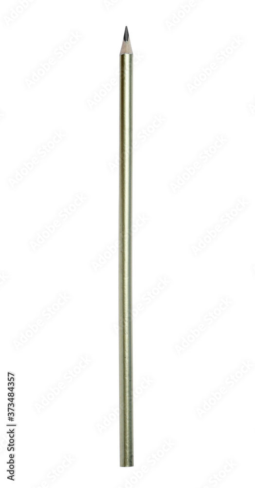 New pencil isolated on white. School stationery New pencil isolated on white. School stationery