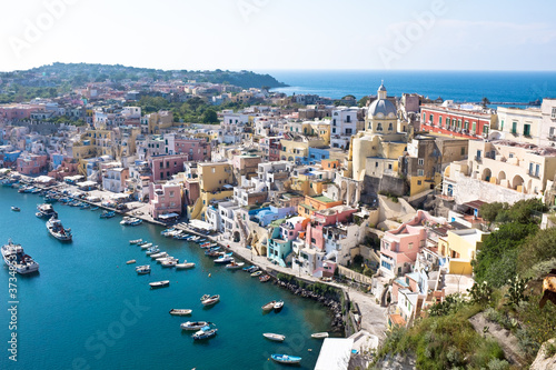 Fischerhafen in Procida Italien