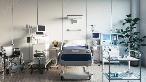 Hospital ward with a single bed © ALEKSTOCK.COM