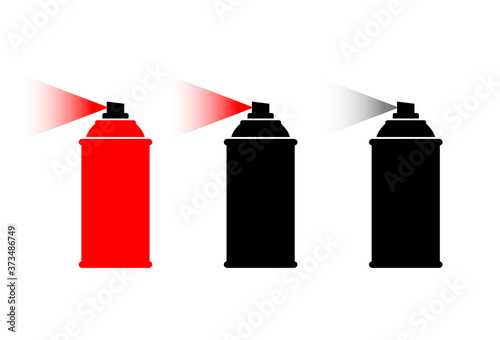  Spray can vector icon on white background