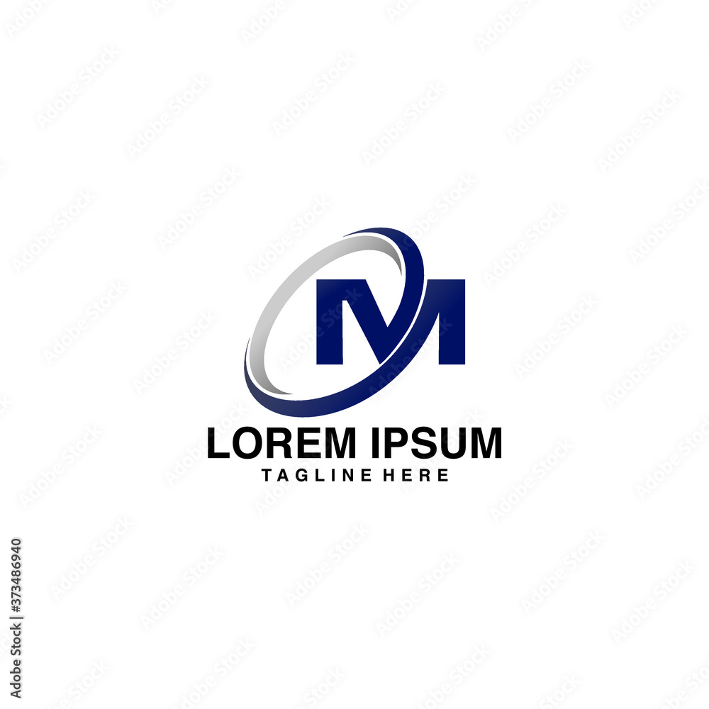O M Initials Logo Vector Illustration Icon O M Initials Logo Vector Illustration Icon