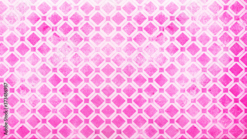 Seamless light grunge pink white cement stone concrete paper textile tile wallpaper texture background, with hexagonal hexagon diamond / rhombus / lozenge shape print pattern