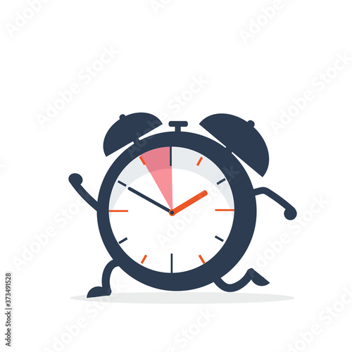 The clock is running alarm with deadline