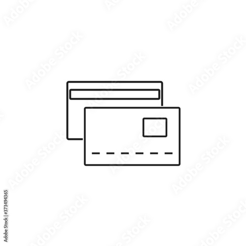 vector illustration of a credit card