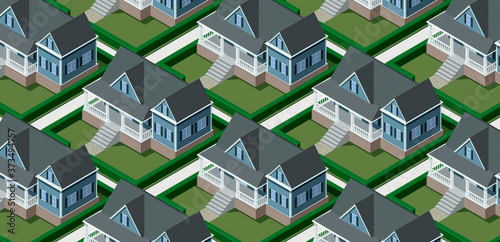 фотографія Real estate background with luxury houses