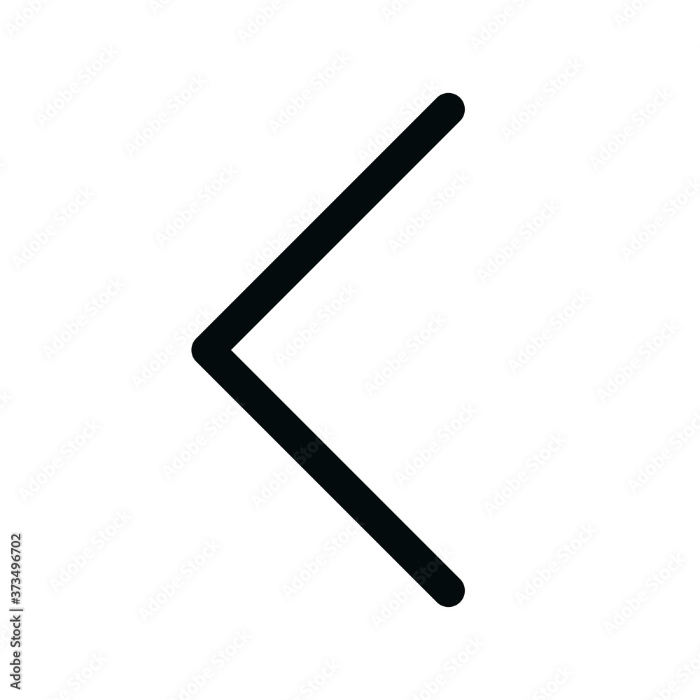 Arrow left isolated icon, direction to the left outline vector icon with editable stroke Arrow left isolated icon, direction to the left outline vector icon with editable stroke