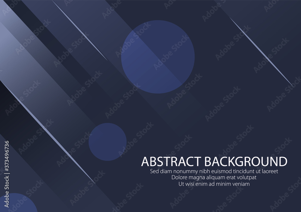 Blue Background, Wallpaper with Simple Shape. Modern Design Graphic Vector.
