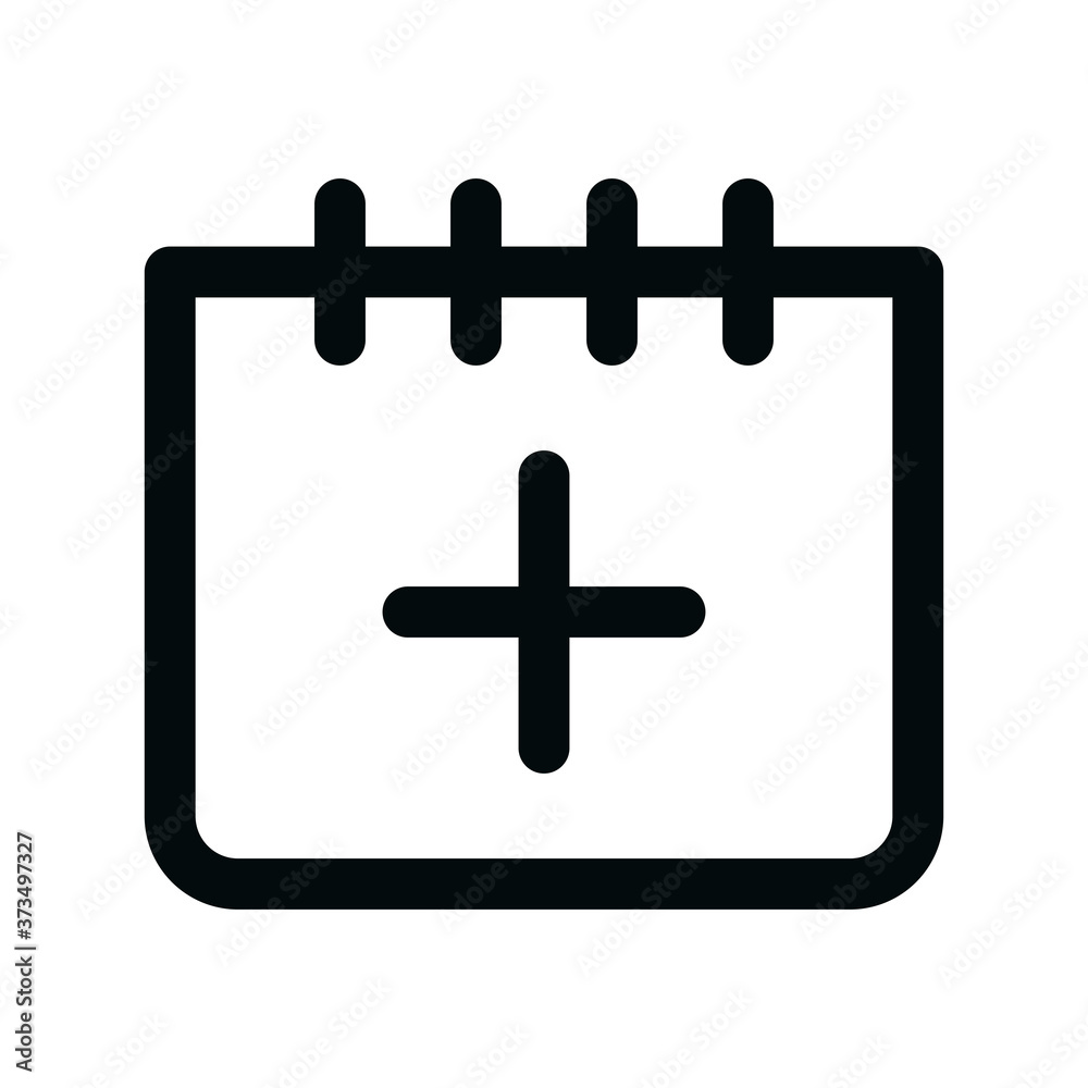 Add date isolated icon, add event linear icon, calendar plus outline vector icon with editable stroke Add date isolated icon, add event linear icon, calendar plus outline vector icon with editable stroke