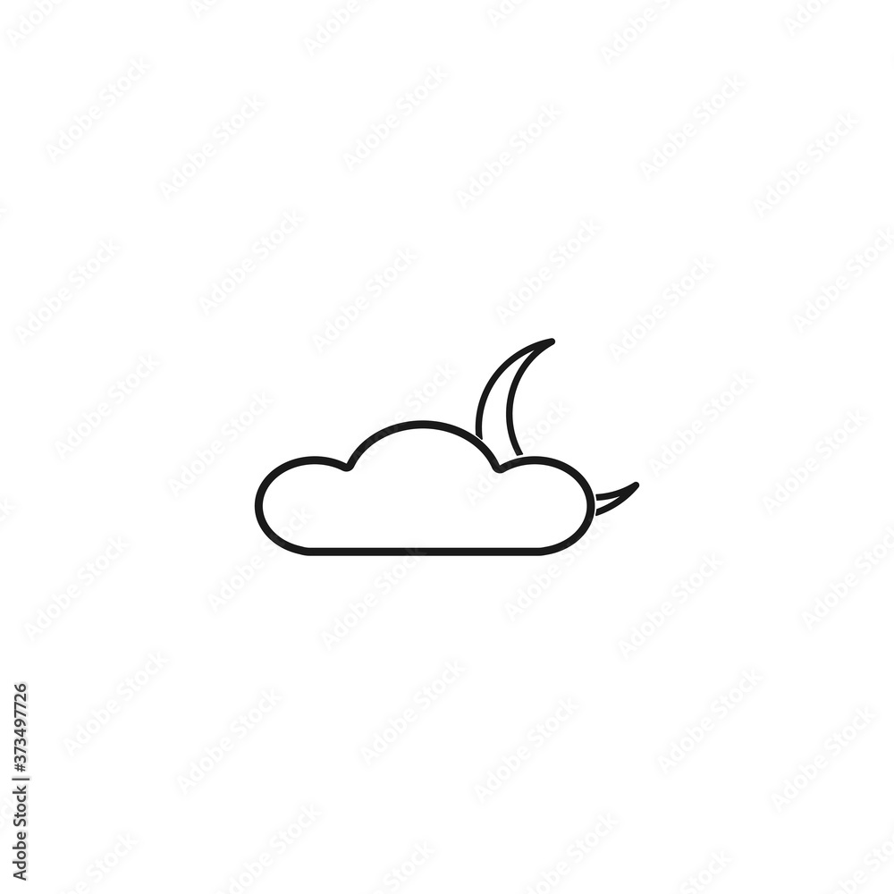 vector illustration of a cloud