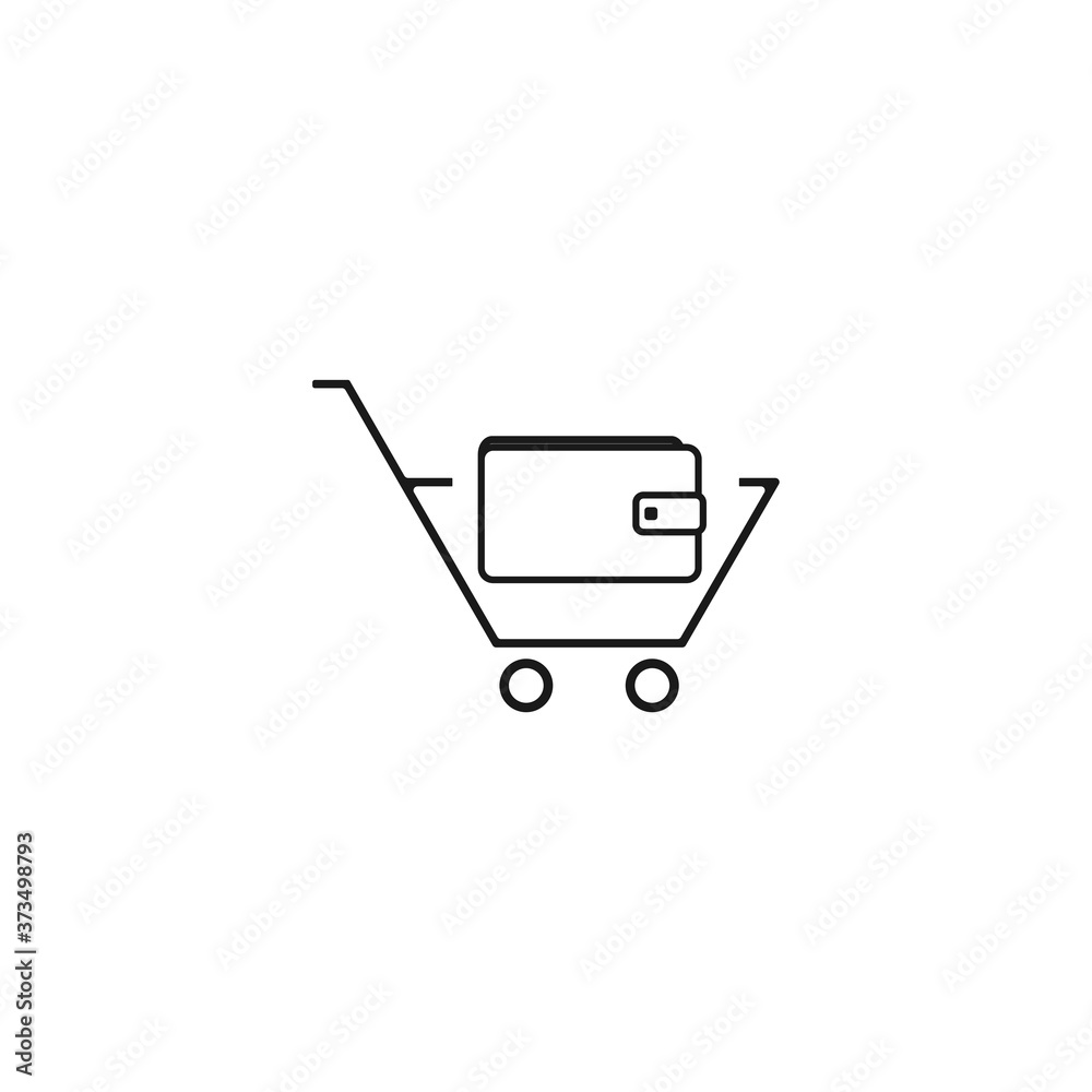 vector shopping cart icon vector shopping cart icon