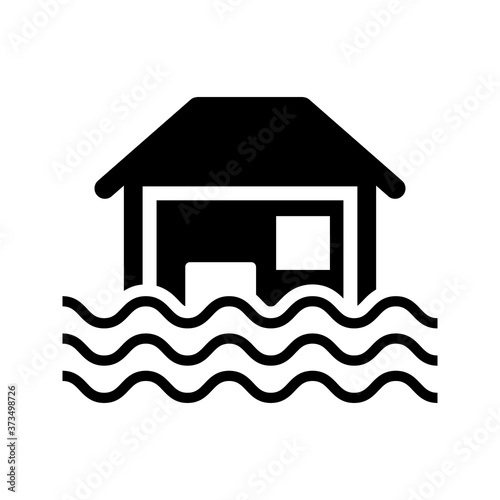 Home flooding icon. Flood Icon