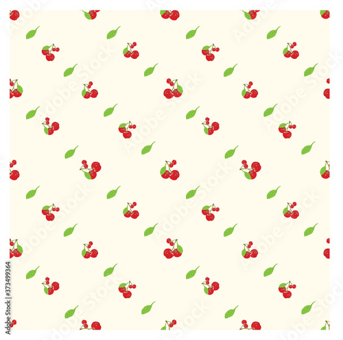 Seamless Pattern with Cherry Suitable for Baby Clothes, Kids, Wrapping, Fabrics and much more.
