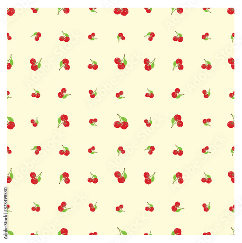 Seamless Pattern with Cherry Suitable for Baby Clothes, Kids, Wrapping, Fabrics and much more.