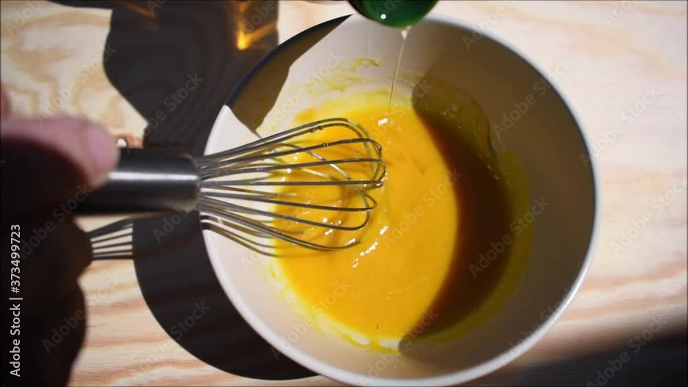 Mayonnaise selber machen nach Familien Rezept, Maionäse zubereiten beim Ölzugeben, Mayo mit