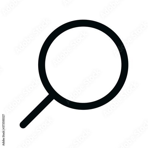 Web search isolated icon, loupe linear icon, handle magnifier outline vector icon with editable stroke