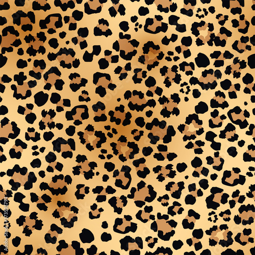 Leopard vector seamless pattern art