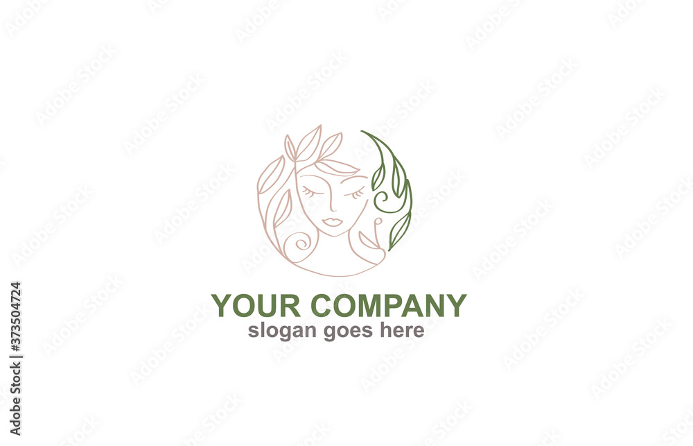 Women Logo Abstract Beauty Spa Salon Women Logo Abstract Beauty Spa Salon