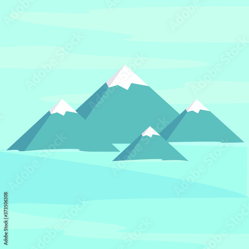 Winter background illustration 