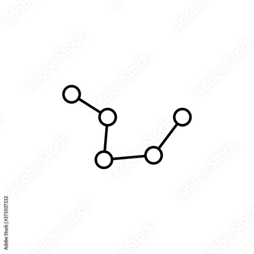 constellation line icon. Signs and symbols can be used for web, logo, mobile app, UI, UX