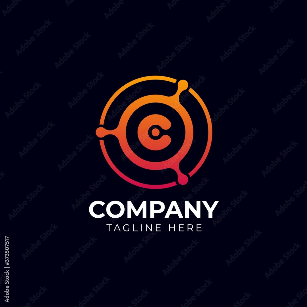 Technology logo, computer and data related business, hi-tech and innovative Technology logo, computer and data related business, hi-tech and innovative