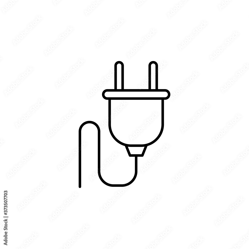 cable line icon. Signs and symbols can be used for web, logo, mobile app, UI, UX cable line icon. Signs and symbols can be used for web, logo, mobile app, UI, UX