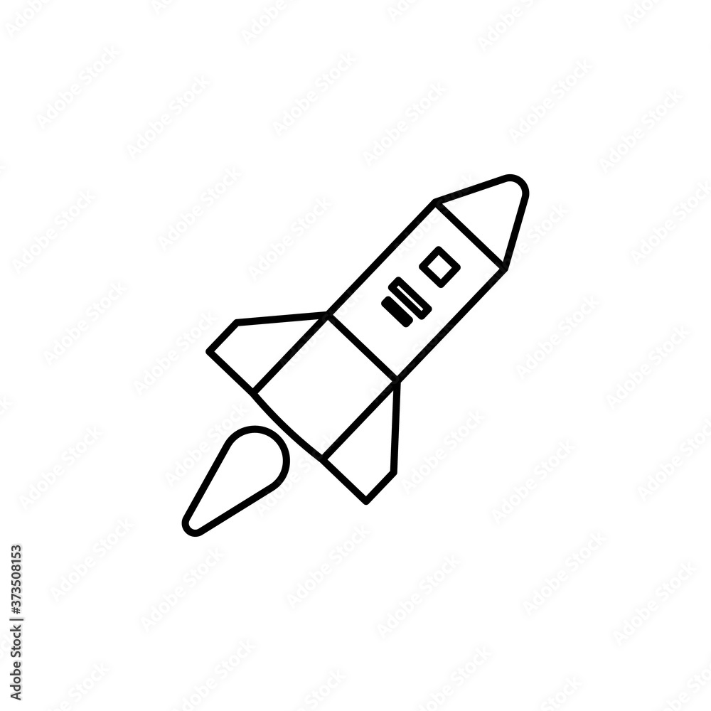 rocket line icon. Signs and symbols can be used for web, logo, mobile app, UI, UX rocket line icon. Signs and symbols can be used for web, logo, mobile app, UI, UX