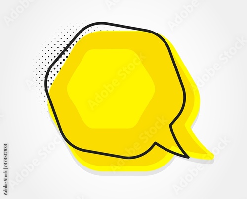 Speech bubble icon. Chat message sign. Talk, speak symbol. Communication balloon template. Support or contact icon. Talking, thinking chat bubble. Thought sign. Colorful dialog element. Vector