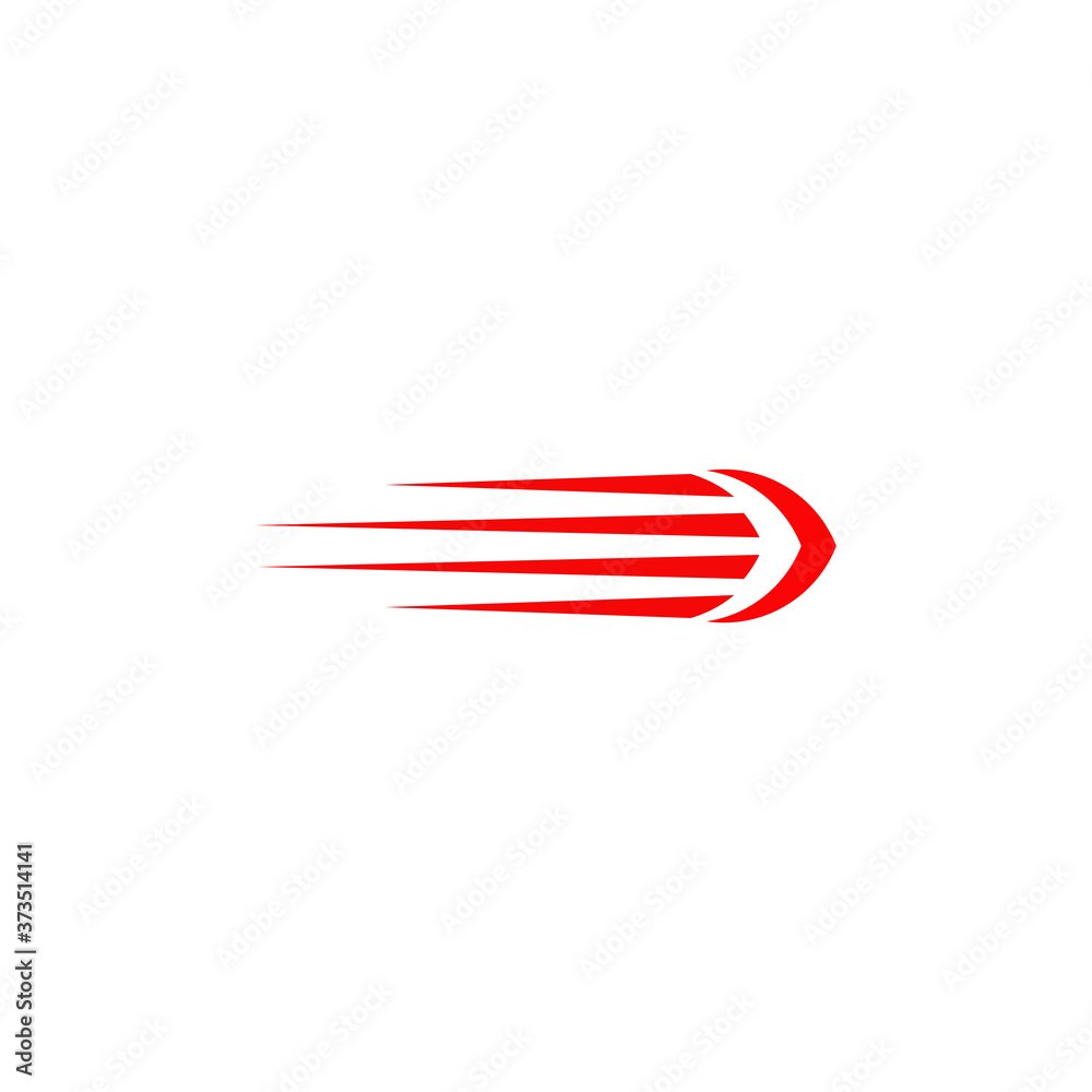 Obraz premium Speed arrow icon logo design template