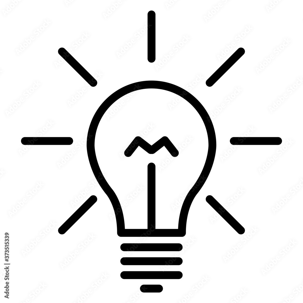 Luminous lights of lamp icon Luminous lights of lamp icon