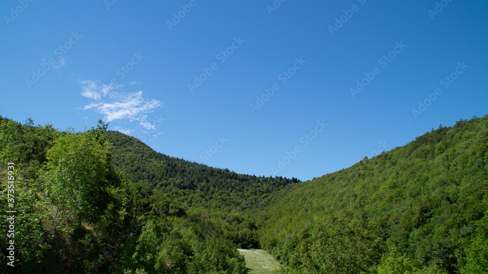 Panorama dal sentiero a Serra San Quirico