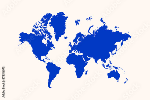 World map vector icon 
