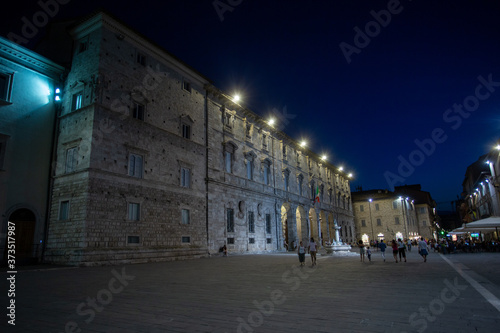 ascoli piceno medieval city historic center marche italy photo