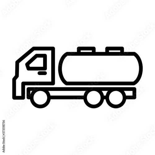 Quadro su tela Water tanky car icon