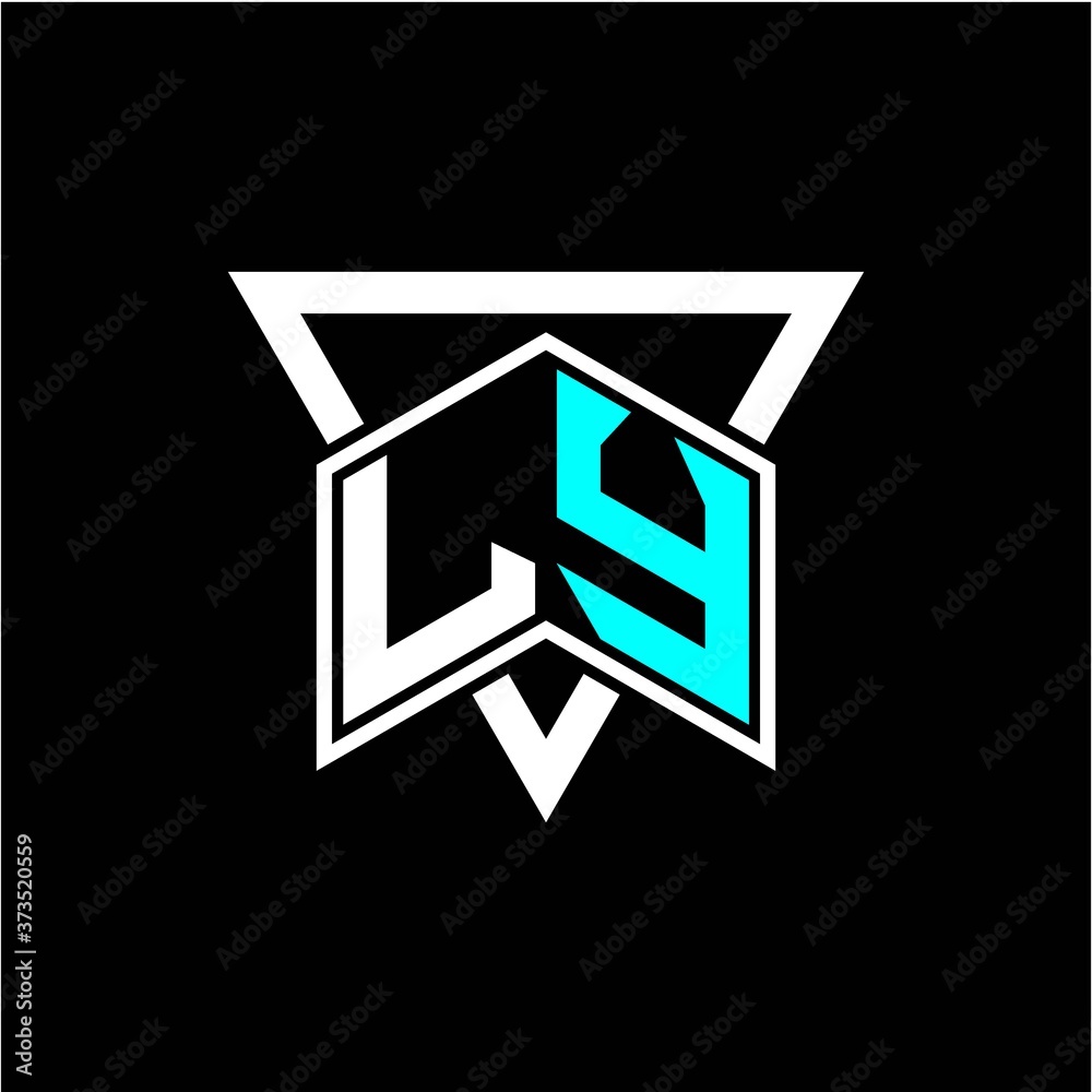 The letter L Y monogram is perfect for game initials, greeting cards, logos, posters and more The letter L Y monogram is perfect for game initials, greeting cards, logos, posters and more