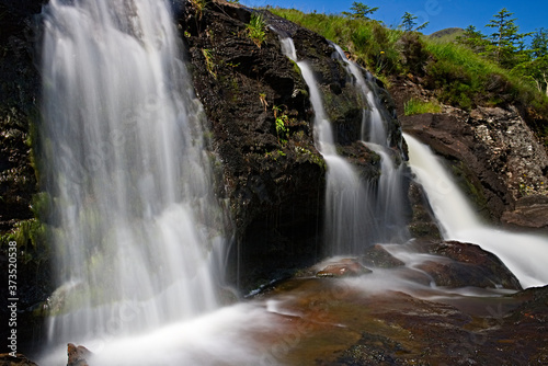 Wasserfall in Schottland  Langzeitbelichtung