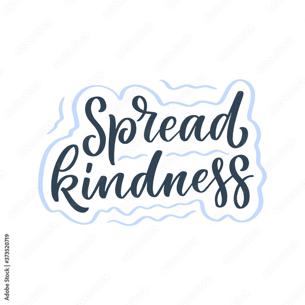 Positive lettering slogan in modern style. Element for posters, prints and fashion design. Hand drawn calligraphy quote. Vector illustration.