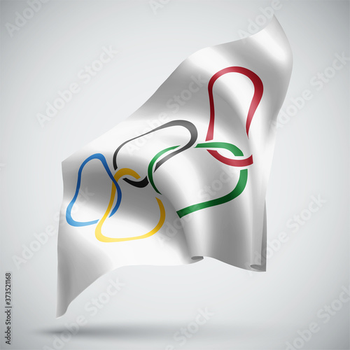vector 3d flag isolated
