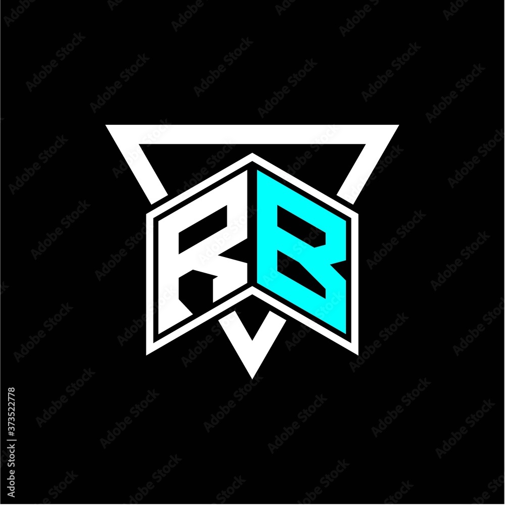 The letter R B monogram is perfect for game initials, greeting cards, logos, posters and more The letter R B monogram is perfect for game initials, greeting cards, logos, posters and more
